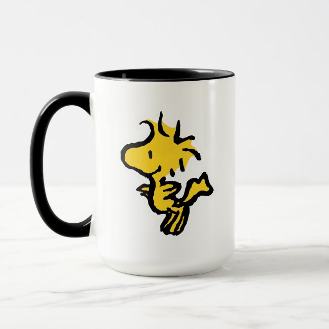Caneca Divertimento e flores do Snoopy & Woodstock (Esquerda)