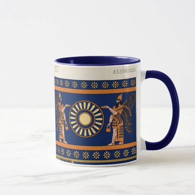 Caneca Divindade Assíria Chamado Apkallu ou Gênio Alado (Direita)