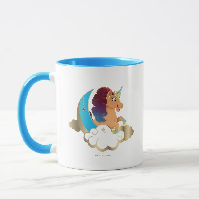 Caneca Divine o Unicórnio | Lua e nuvens (Esquerda)