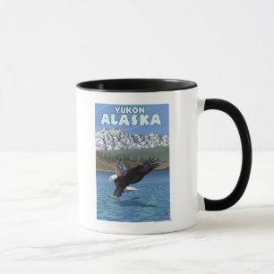 Caneca Diving Bald Eagle - Yukon, Alaska