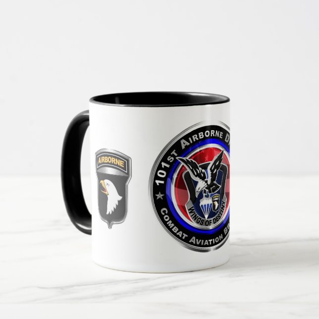 Caneca Divisão de Aviação de 101ruas Brigada de Combate à (Frente Esquerda)