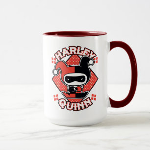 Caneca Divisões de Chibi Harley Quinn