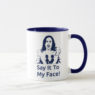 Caneca "Diz-Me À Cara!" Kamala Harris Mug - Marinho
