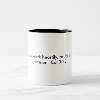 Caneca do 3:23 de Colossians