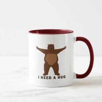 Caneca do abraço de urso