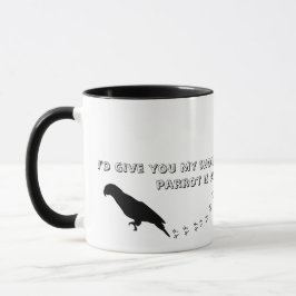 Caneca do amante do papagaio