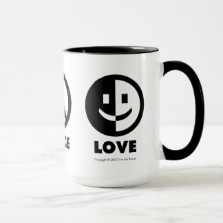 Caneca do amor da paz do amor