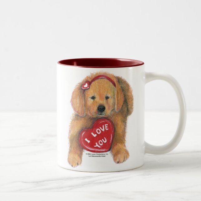Caneca do amor de filhote de cachorro (Direita)