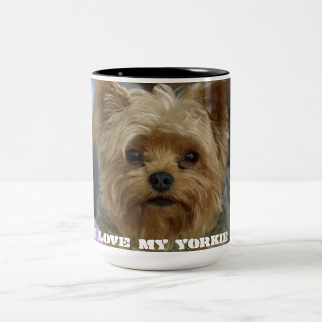 Caneca do amor de Yorkie (Centro)