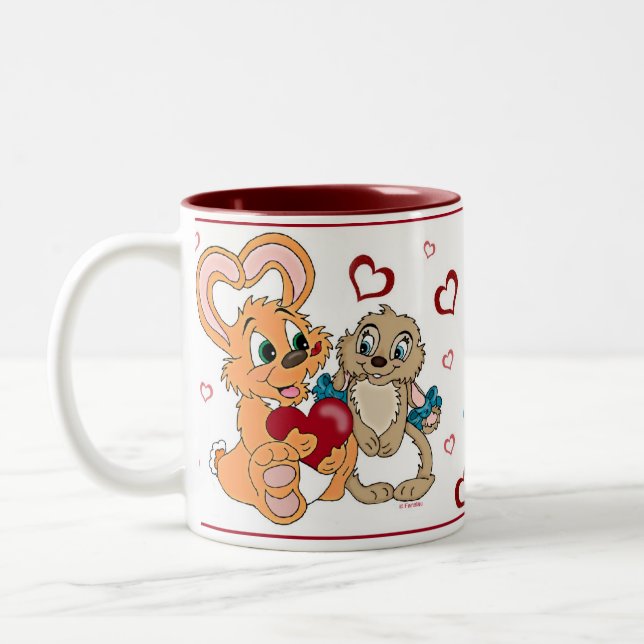 Caneca do amor do coelho (Esquerda)