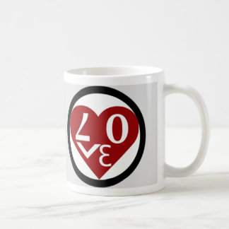 Caneca do amor do coração
