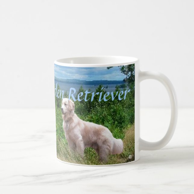 Caneca do amor do golden retriever (Direita)