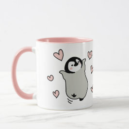 Caneca do amor do pinguim