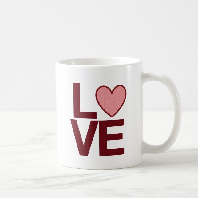 Caneca do AMOR - vermelho (Direita)