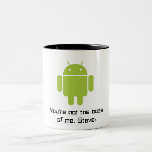 Caneca do Android: Você não é o chefe de mim,