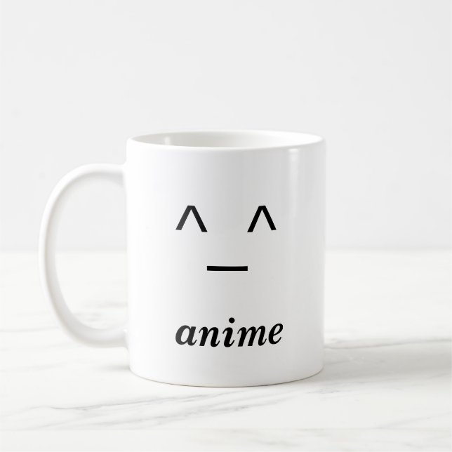 caneca do anime para alguém que gosta do anime (Esquerda)