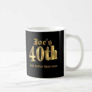 Caneca do aniversário de 40 anos personalizada