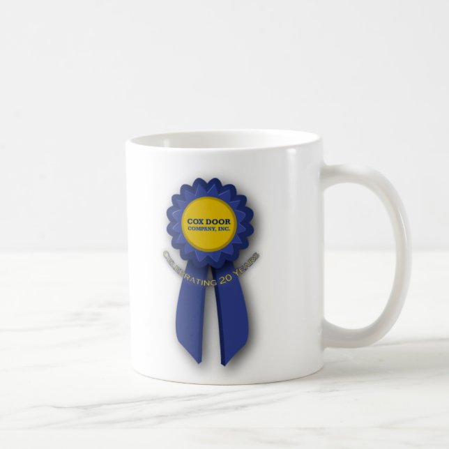 Caneca do aniversário de Cox Porta Empresa (Direita)