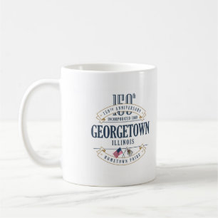 Caneca do aniversário de Georgetown, Illinois