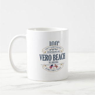 Caneca do aniversário de Vero Beach, Florida 100th