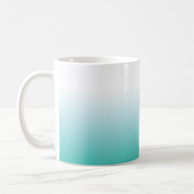 CANECA DO AQUA DE TURQUESA DE OMBRE (Esquerda)