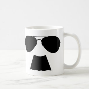 Caneca do aviador do bigode
