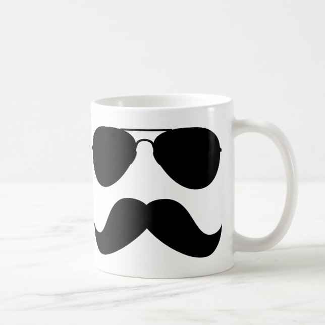 Caneca do aviador do bigode (Direita)