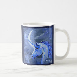 Caneca do azul do unicórnio da lua