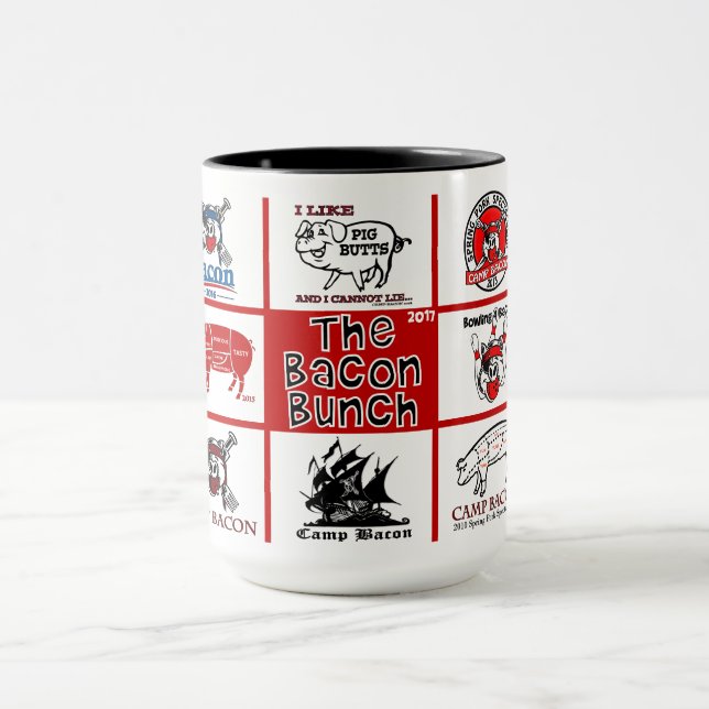 Caneca do bacon 2017 do acampamento (Centro)