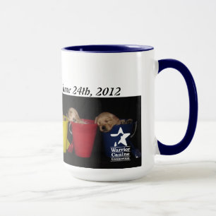Caneca do balde do filhote de cachorro