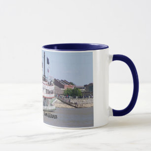 Caneca do barco do rio Mississípi de Nova Orleãe