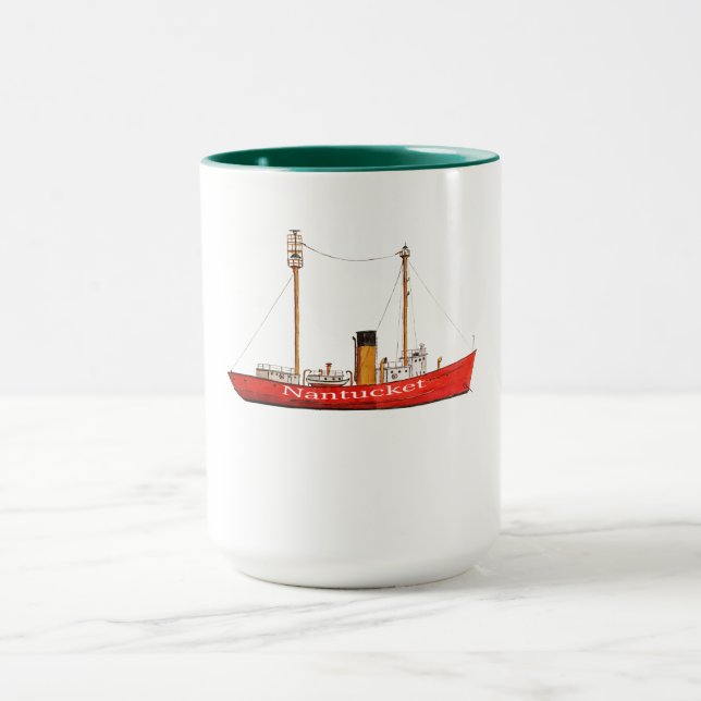 caneca do barco-farol do nantucket (Centro)