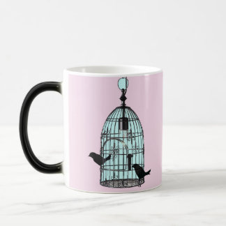 Caneca do birdcage do vintage com monograma