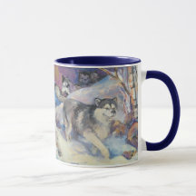 Caneca do bloco do Malamute