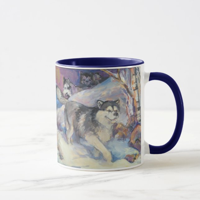 Caneca do bloco do Malamute (Direita)