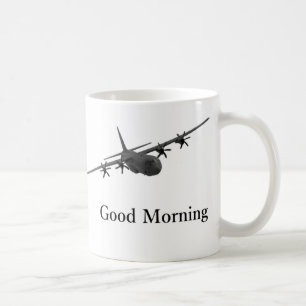 Caneca do bom dia de C-130 Hercules