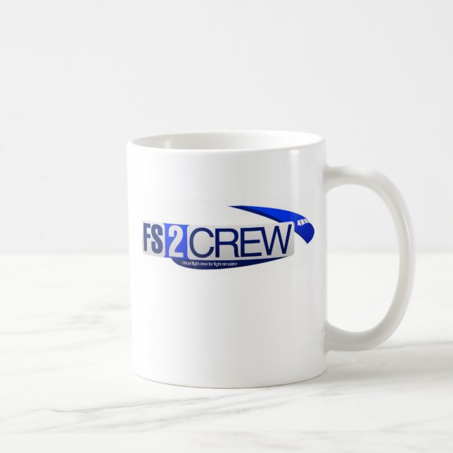 Caneca do branco de FS2Crew (Direita)