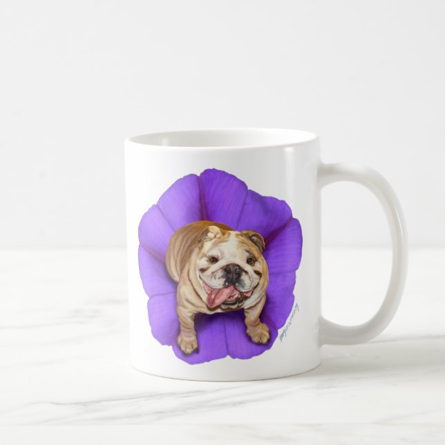 Caneca do buldogue da corriola (Direita)