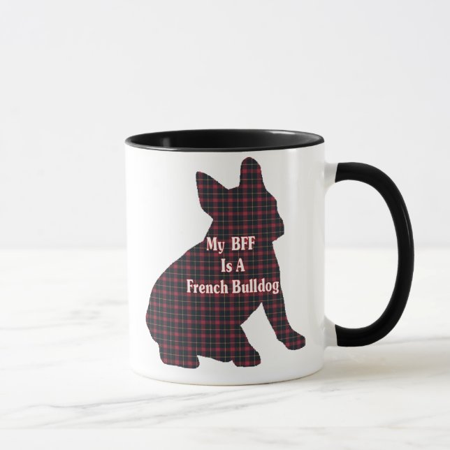 Caneca do buldogue francês BFF (Direita)
