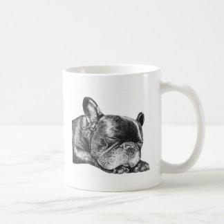 Caneca do buldogue francês do sono