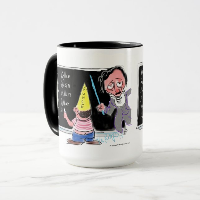 Caneca do "burro" de Edgar Allan Poe (Frente Esquerda)