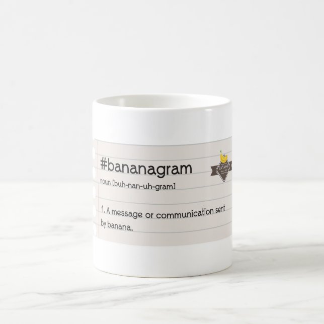 Caneca do caderno do #bananagram das BANANAS (Centro)