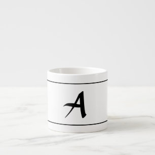 Caneca do CAFÉ COM INICIAL de DIY