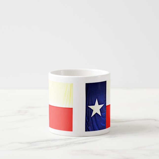Caneca do café da bandeira de Texas (Frente)