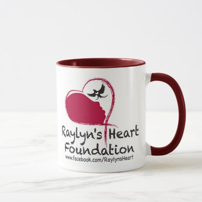 Caneca do café da fundação do coração de Raylyn (Direita)