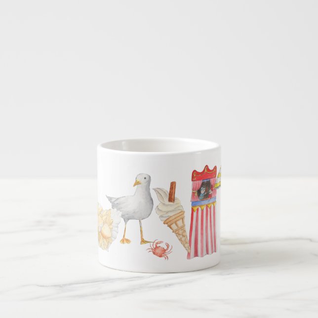 Caneca do café do beira-mar de Bristish (Frente)