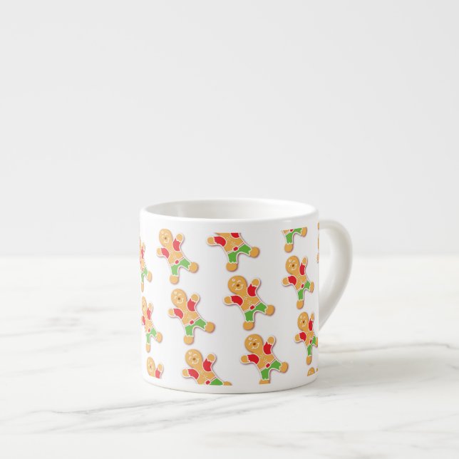 Caneca do café do pão-de-espécie do Natal (Frente Esquerda)