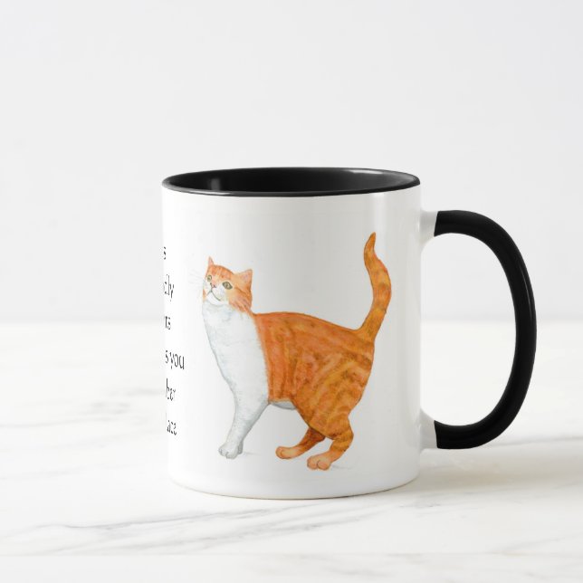 Caneca Do "caneca da campainha do gato gengibre" (Direita)