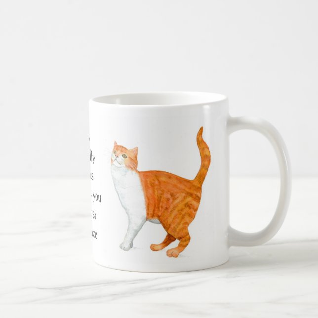 Caneca Do "caneca da campainha do gato gengibre" (Direita)
