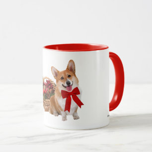 Caneca Do "caneca do Corgi Natal"